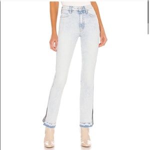 High waited rascal slice undone hem